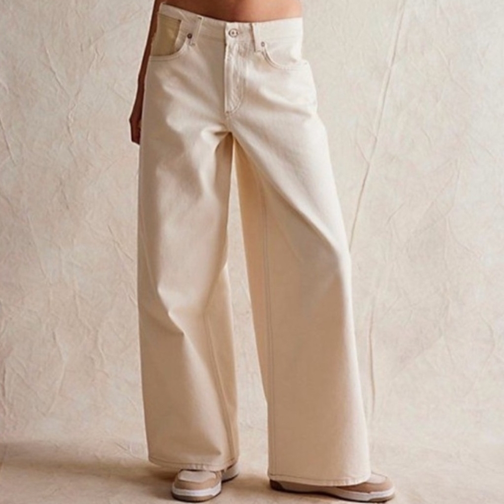 Free People Waterfall Baggy Wide Leg Pants